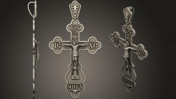 Кресты и распятия (Крест 1, KRS_0210) 3D модель для ЧПУ станка
